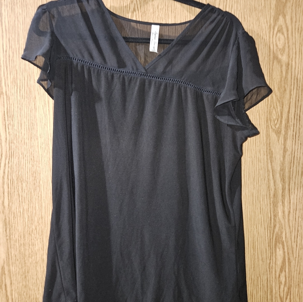 Perseption concept little black blouse